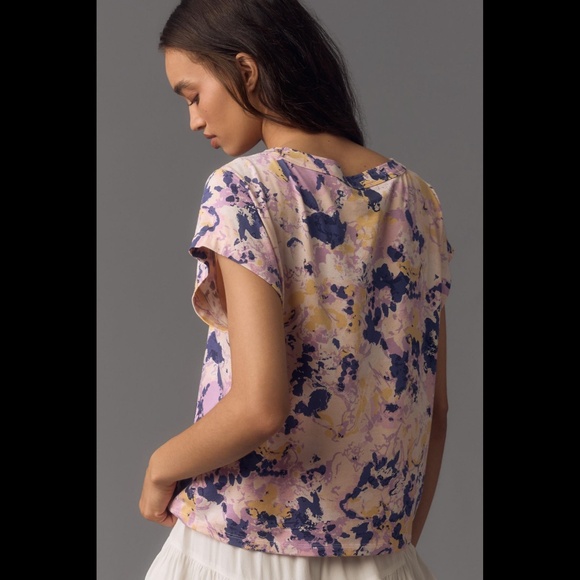 Anthropologie Short-Sleeve Scoop-Neck Tee - Picture 3 of 16